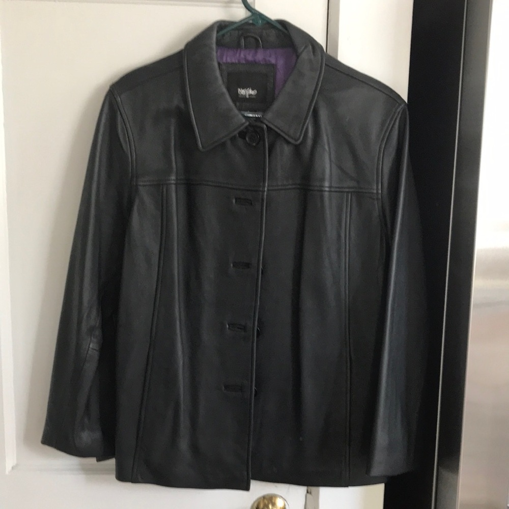 Mossimo black leather jacket